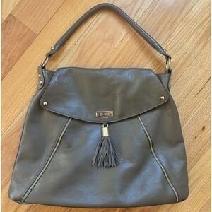 Onna Ehrlich Kelly Soft Taupe Pebblded Leather Hobo Bag
